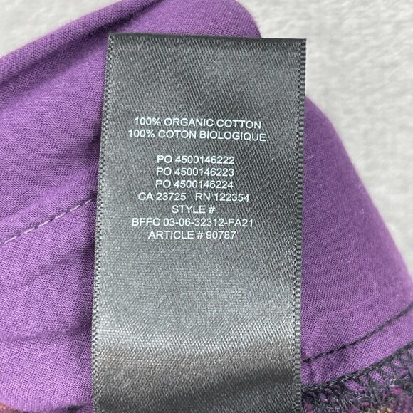 Tna Aritzia Oakwood Organic Cotton Flannel Plaid Pull On Pants Purple - Picture 9 of 12